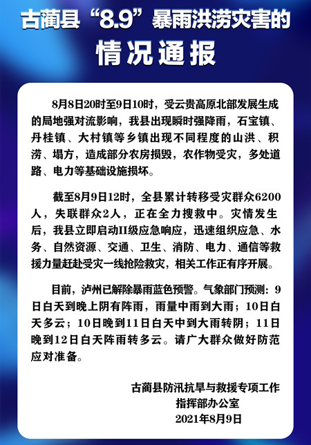 古蔺：丹桂镇遭受山洪袭击 当地干部群众英勇抗洪谱战歌(图11)